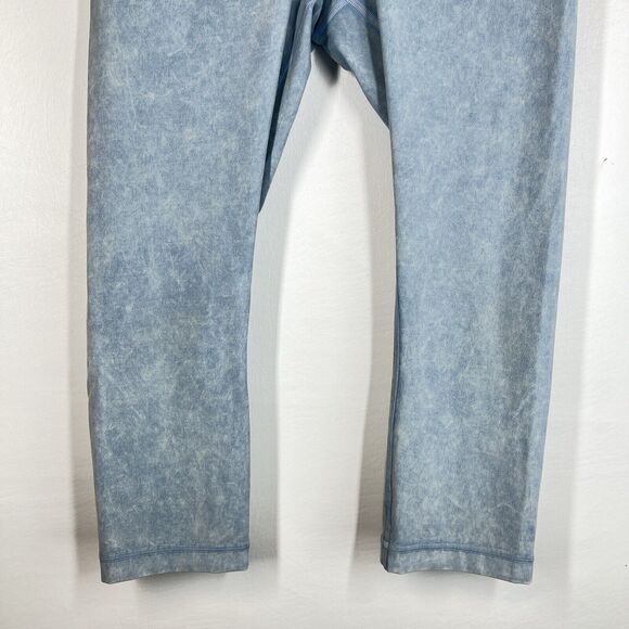 Lululemon Wunder Under HR Crop 21” Size 10 Snow Washed Chambray - Picture 9 of 10